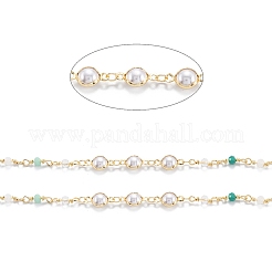 3.28 Feet Handmade Brass Beaded Chains&nbsp;X-CHC-M021-13LG