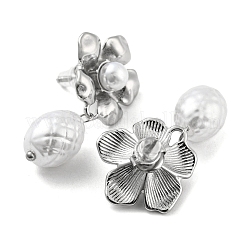 304 Stainless Steel Flower Stud Earrings&nbsp;EJEW-M233-01P