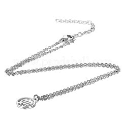 201 Stainless Steel Pendants Necklaces&nbsp;LS-NJEW-S063-TN505-6