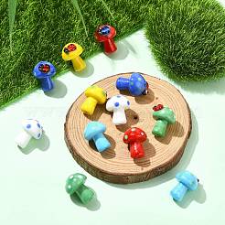 12Pcs 6 Colors Handmade Lampwork Beads&nbsp;LAMP-CJ0002-29
