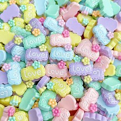 Cartoon Opaque Resin Cabochons&nbsp;X-RESI-C039-01F