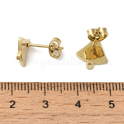 Ion Plating(IP) 304 Stainless Steel Stud Earring Findings&nbsp;STAS-I206-30G