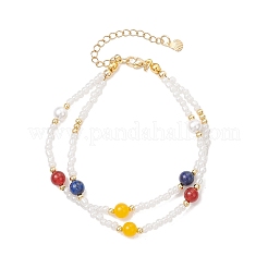 Glass Seed Multi-strand Bracelets Bracelets for Women&nbsp;BJEW-JB12039-02