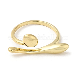 Brass Open Cuff Rings&nbsp;RJEW-Q778-18G