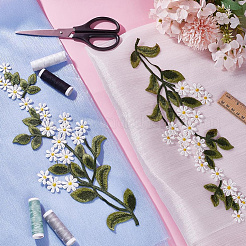4Pairs Iron on Flower Cloth Patches&nbsp;PATC-GF0001-68