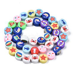 Handmade Polymer Clay Beads Strands&nbsp;CLAY-T020-04