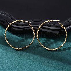 304 Stainless Steel Hoop Earrings&nbsp;EJEW-S250-04A-G