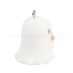 Halloween Flocky Opaque Resin Pendants&nbsp;LS-RESI-H038-01B-P