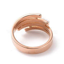 Crystal Rhinestone Multi Lines Finger Ring&nbsp;RJEW-D120-05RG