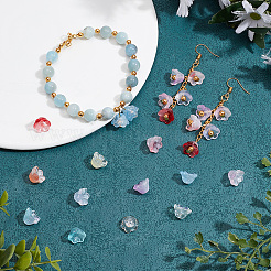 120Pcs 12 Style Glass Bead Caps&nbsp;GLAA-HY0001-20