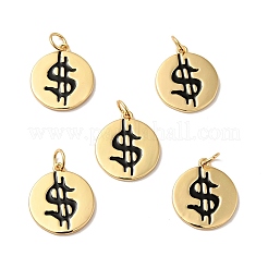 Rack Plating Brass Enamel Pendants&nbsp;KK-H431-27G