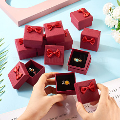 Square Cardboard Paper Ring Gift Storage Boxes&nbsp;CON-TAC0001-17G