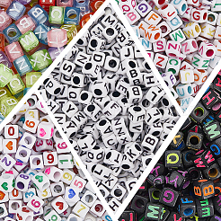 2000Pcs 6 Styles Transparent & Opaque Acrylic Beads&nbsp;SACR-PA0001-06