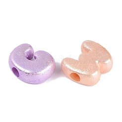 Luminous UV Plating Opaque Acrylic European Beads&nbsp;OACR-N160-49