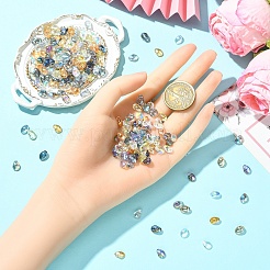 100Pcs Electroplate Glass Beads&nbsp;EGLA-YW0005-27A