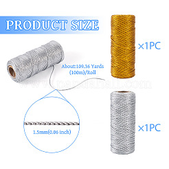 2 Roll 2 Colors  Metallic Thread&nbsp;OCOR-TA0001-87