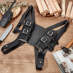 PU Leather with Alloy Fencing Sheath&nbsp;AJEW-WH0415-58A
