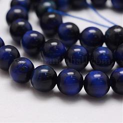 Natural Tiger Eye Bead Strands&nbsp;G-P230-08-B-8mm
