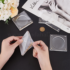 Transparent Acrylic Badge Storage&nbsp;DJEW-WH0039-101