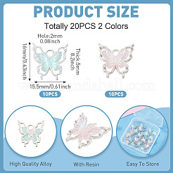 20Pcs 2 Colors Alloy Pendants&nbsp;FIND-TA0010-11
