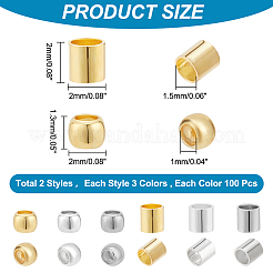 600Pcs 6 Style Brass Beads&nbsp;KK-PH0009-58