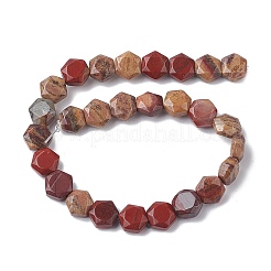 Natural Red Rainbow Jasper Beads Strands&nbsp;G-K359-C09-01