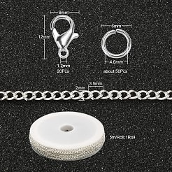 DIY Chains Bracelet Necklace Making Kit&nbsp;DIY-YW0005-82S