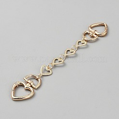 Alloy Rhinestone Heart Link Chain Bag Extension Chains&nbsp;AJEW-WH0248-896A