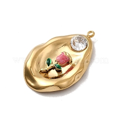 304 Stainless Steel Enamel Pendants&nbsp;STAS-B102-01G