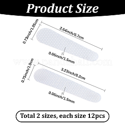 24Pcs 2 Styles Silicone Anti-slip Stickers for Clothes Hangers&nbsp;AJEW-SP0004-19