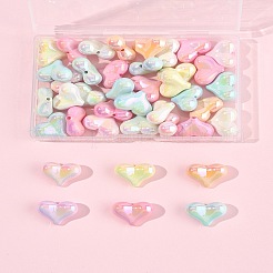 40Pcs UV Plating Opaque Acrylic Beads&nbsp;OACR-FS0002-20