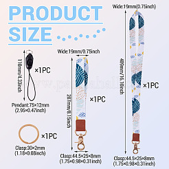 1 Set Polyester Mobile Straps&nbsp;HJEW-TA0001-40A