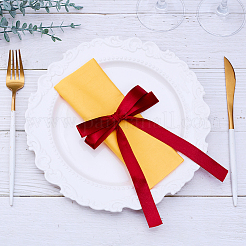 24Pcs Bowknot Polyester Single Face Satin Ribbon Napkin Rings&nbsp;HJEW-ME00170
