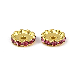 Brass Rhinestone Spacer Beads&nbsp;RB-A014-L12mm-27G