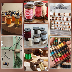Wooden Bobbin&nbsp;LS-FIND-WH0148-799