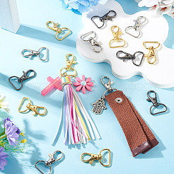 24Pcs 3 Colors Zinc Alloy Swivel D Ring Lobster Claw Clasps&nbsp;FIND-TADJ0001-09