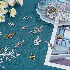 54Pcs 9 Style Tibetan Style Alloy Pendants&nbsp;TIBEP-SC0002-22