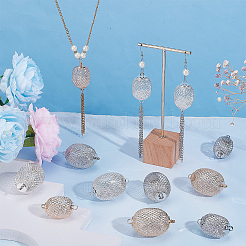 12Pcs 6 Styles Lantern Iron Connector Charms&nbsp;IFIN-PH0009-76
