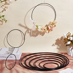 18Pcs 6 Sizes Baking Paint Iron Linking Rings&nbsp;IFIN-UN0001-22
