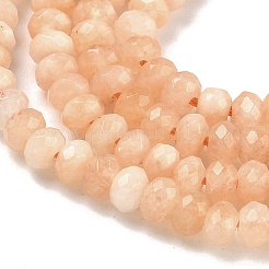 Dyed Natural Malaysia Jade Rondelle Beads Strands&nbsp;G-E316-2x4mm-01