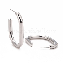 Rack Plating Brass Rectangle Stud Earrings&nbsp;EJEW-I265-10P