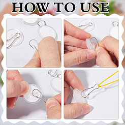 80Pcs Plastic Wall Hooks&nbsp;FIND-SP0003-07