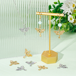 12Pcs 2 Colors Ion Plating(IP) 304 Stainless Steel Pendants&nbsp;STAS-UN0045-04
