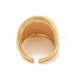 Matte Gold Alloy Adjustable Rings for Women&nbsp;LS-RJEW-K260-07C