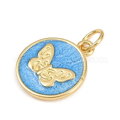 Brass Enamel Charms&nbsp;KK-B150-25G