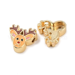 Brass Enamel Beads&nbsp;KK-L255-16G-02