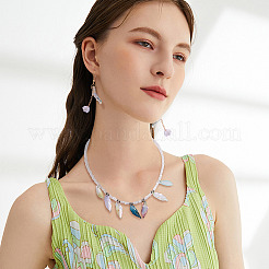 120Pcs 2 Styles Gradient Color Glass Pendants&nbsp;GLAA-TA0004-10