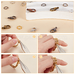 180Pcs 6 Color Zinc Alloy Lobster Claw Clasps&nbsp;DIY-AR0003-68