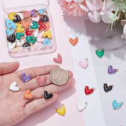 60Pcs 10 Colors Eco-Friendly Zinc Alloy Pendants&nbsp;FIND-SC0024-13