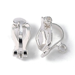 Brass Clip-on Earring Findings&nbsp;EC109-S